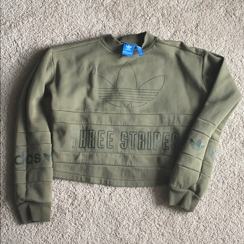 Adidas Originals cropped sweatshirt